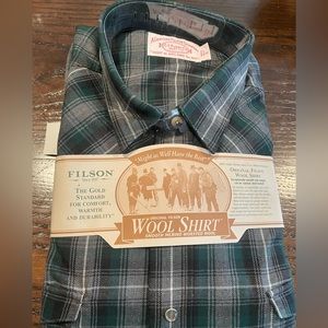 COPY - Filson Mens Shirt. XL.  100% Marino Wool